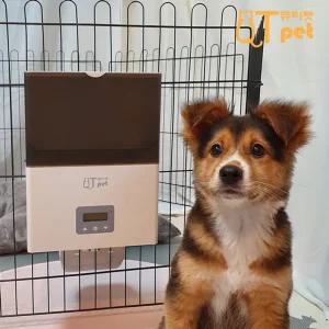 큐티펫 QTPET F4 LCD 케이지 애완동물 자동 급식기고양이 토끼 용식기 애견 강아지