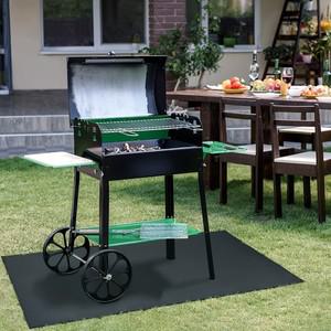 야외 숯 가스 그릴 흡연자를위한 매트 아래 파티오 잔디 정원 바닥 Dropshipping을위한 내열성 바베큐 내화