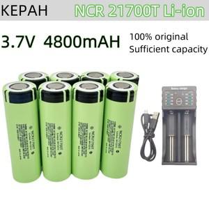 1-12pcs KEPAH NCR 21700T 리튬 이온 4800mah 충전식 배터리 3.7V 5C 방전 고전력 가전 제품 용
