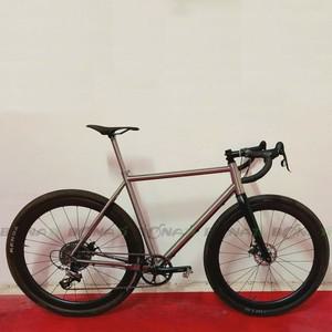 경량 티타늄 그래블 자전거 프레임 로드 142X12mm 700Cx54C