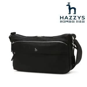 [헤지스ACC] HJBA6E715BK [아이코닉] 나일론 로고 크로스백