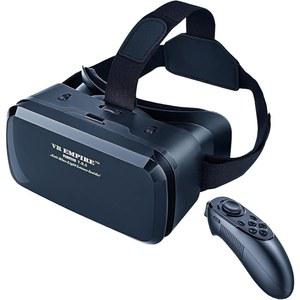휴대폰용 VR 헤드셋 가상 현실 3D 안경 헬멧 TV 영화 비디오 게임용 고글, iOS 안드로이드 지원 4.7인치~7.3인치 모바일 화면(BR95) 컨트롤러 포함)