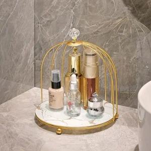 고품질 이시아르 스틸 골드 화장품 정리함 진열대 매니큐어 서랍칸 (WE15F5D)