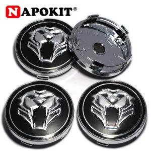자동차휠캡 4PCS 60MM 3D 사자 자동차 휠 센터 허브 캡 엠블럼 Hubcap for BMW 호환 Volkswagen Audi Lada