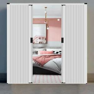 자바라 중문 슬라이딩 폴딩도어 파티션 주방 미닫이문 화이트 프레임