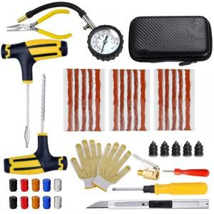 범용 수리 도구 자동 타이어 키트 스트립 교반 접착제 펑크 플러그 MTB 자전거용 비상