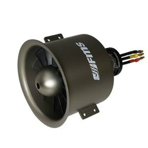 FMS 80mm EDF 덕티드 팬 메탈 12 블레이드 3665 KV2000 모터 포함 (옵션) 6S 엔진 파워 RC 비행기 제트 모
