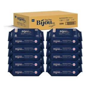 모나리자 비쥬 리얼코튼 캡형 물티슈 70매x 10팩 코스트코