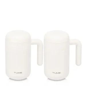 텀스 슈슈 스테인레스 핸들 머그 470ml 2P - 밀크화이트 코스트코