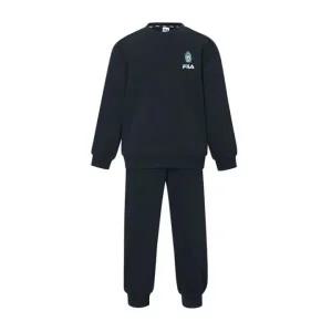 휠라 키즈 플리스 상하의 세트 - 다크네이비