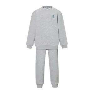 휠라 키즈 플리스 상하의 세트 - 멜란지