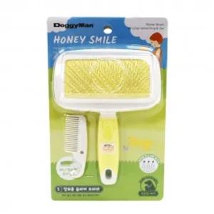 도기맨 NHS-60 허니 스마일 장모용 슬리커 팁 브러쉬 S애견빗 멍멍이 동물용 강아지