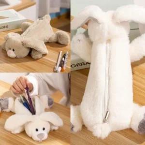 래빗스필통 귀여운 파우치 학생 필기구 화장품 수납 케이스 파