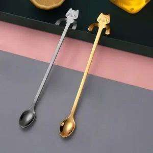 고양이 팔 컵걸이 롱 커피 티 스푼 20cm DD-11464_23492943