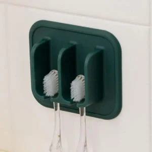 국산 실리콘 칫솔꽂이 욕실 흡착 칫솔거치대걸이 홀더_23493395