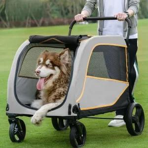 애완동물 유모차 여행 대형견 트롤리 개모차 캠핑