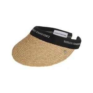 [헬렌카민스키] 25FW 여성 비앙카 8 바이저햇 네츄럴블랙로고 HAT52204 NATURALBLACKLOGO