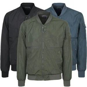 [리빌모아]남자 간절기 테이핑 기모 블루종 항공 점퍼 IE-JUA-WK9