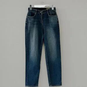 [하프클럽/]여성 빅사이즈 배기청바지 히든밴딩 스판 데일리 팬츠