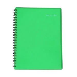 [셀러에이드](메카라인) 플러스화일 40매 (연두)/(PP재질/트윈스프링) 박스(36개입)