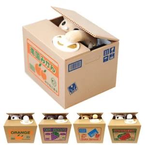 동전 도둑 냥이 저금통 인테리어 장식용 돈모으기통 고양이 보관함 디자인