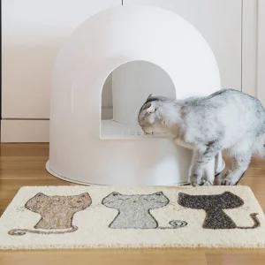 키밍 고양이 모래 매트 화장실 패드 스크래치 반려동물 반려묘