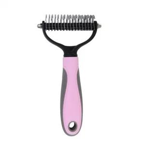 반려동물 핑크 대형 강아지 고양이 견 빗 털 손질 애완브러시 죽은제거