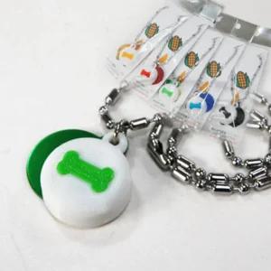 코코아허니 3D퍼피 LED 발광(뼈다귀) 목걸이 색상랜덤인식표 야외용품 반려동물