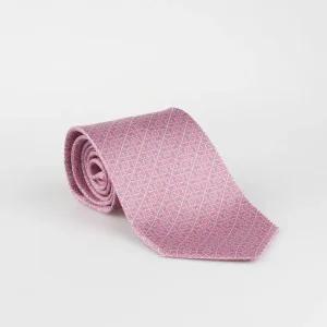 페라가모 간치니 프린트 실크 넥타이 35 1218 0778582