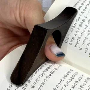 대형 원목 독서링 엄지 책잡이 북스토퍼 홀더 북링 우드 고정 한손페이지더 집게 나무 가락 반지 한으로 독