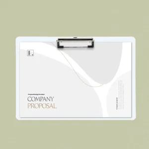 굿오피스 가로 클립보드 5p세트(A4) (화이트)문서꽂이 파일 서류받침대 A4 보드판 서류 결재 바인더 메모