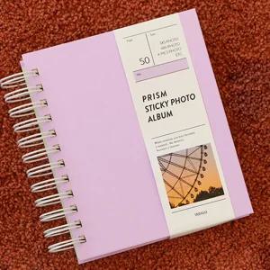 인디고 프리즘 접착식 네컷 앨범 (포토북) (라벤더)졸업 점착 사진 성장