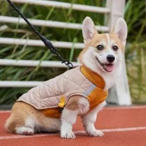 옷 하네스 올인원 후리스 경량 겨울 점퍼 강아지 (49Au9)