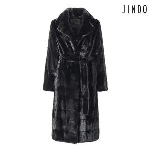 [NS홈쇼핑][최초가 3190000] 진도모피 너치드 카라 밍크 코트 (JFCR01BK)[35550306]