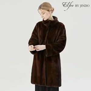 [NS홈쇼핑][최초가 2790000원] 진도 Elfee 스킨 온 스킨 밍크 휘메일 코트(K7W6EC24_)..