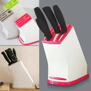 6구 주방 칼꽂이 세척가능 칼블럭 칼집 칼다용도꽂이