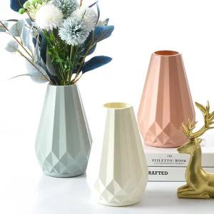 꽃병 화이트 다이아 꽃꽂이 북유럽형 무광인테리어조화 테이블꾸미기 화병 도자기 유리 미니 오브제 집들이