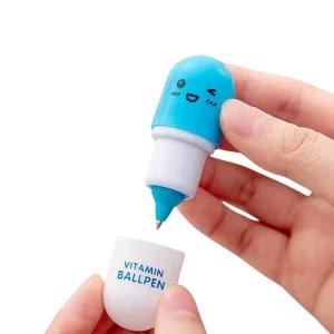 캡슐 볼펜 40p 캐릭터 팬시 문구용품 사무 필기구 디자인 학생 판촉 아이디어