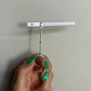 시가렛 담배집게 손잡이 실버 반지 홀더 링 시가렛홀더 링