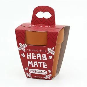 반려식물 오레가노 키우기 재료 모음 세트 실내 화분키우기 탁상용 인테리어 어린이선물 답례품 재배기 DIY