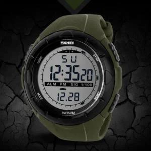 [콩심팥심]디지털 시계 전자 스포츠 등산 행군 알람 라이트