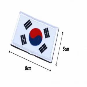 와펜만들기 흰색 가방장식 태극기패치 태극기 (49MPw)