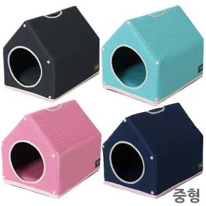 [초코펫하우스] 고양이 숨숨집/이동장 겸용 중형 - 국산