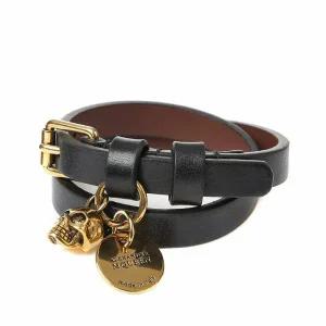 [알렉산더맥퀸][명품] 알렉산더 맥퀸 스컬 더블 엠보스트랩 팔찌497152 CQE0G 1000