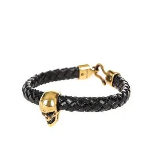 [알렉산더맥퀸][명품] 알렉산더 맥퀸 골드스컬 위빙 팔찌554602 J16KG 1000
