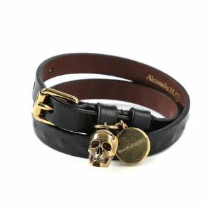 [알렉산더맥퀸][명품] 알렉산더 맥퀸 골드스컬 스트랩팔찌554466 CQE3G 1000