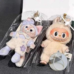 [셀러에이드]호환 라부부 투명 비닐 케이스 인형 키링 보관 커버 피규어케이스