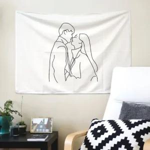 대형 패브릭 포스터 허그 S 자재