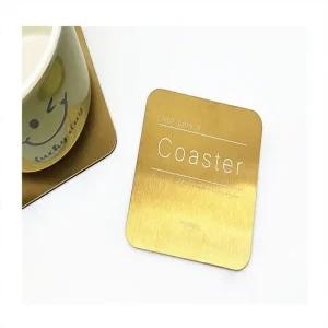 커피 카페 코스터 굿즈 네모 사각코스터 사각형 메탈 금속 컵받침대 종이컵홀더