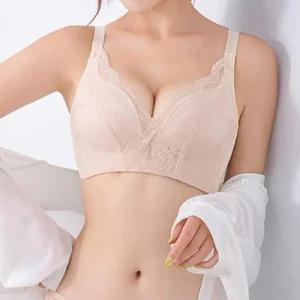 [라일리여성언더웨어] Rly 노와이어 볼륨 처짐방지 브래지어 뽕브라 부유방커